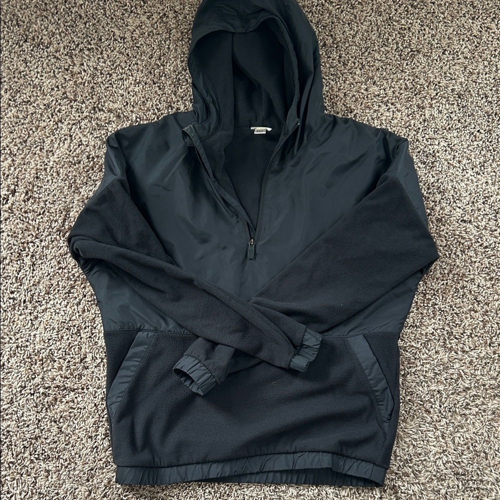 Reebok Black Hooded Pullover Jacket